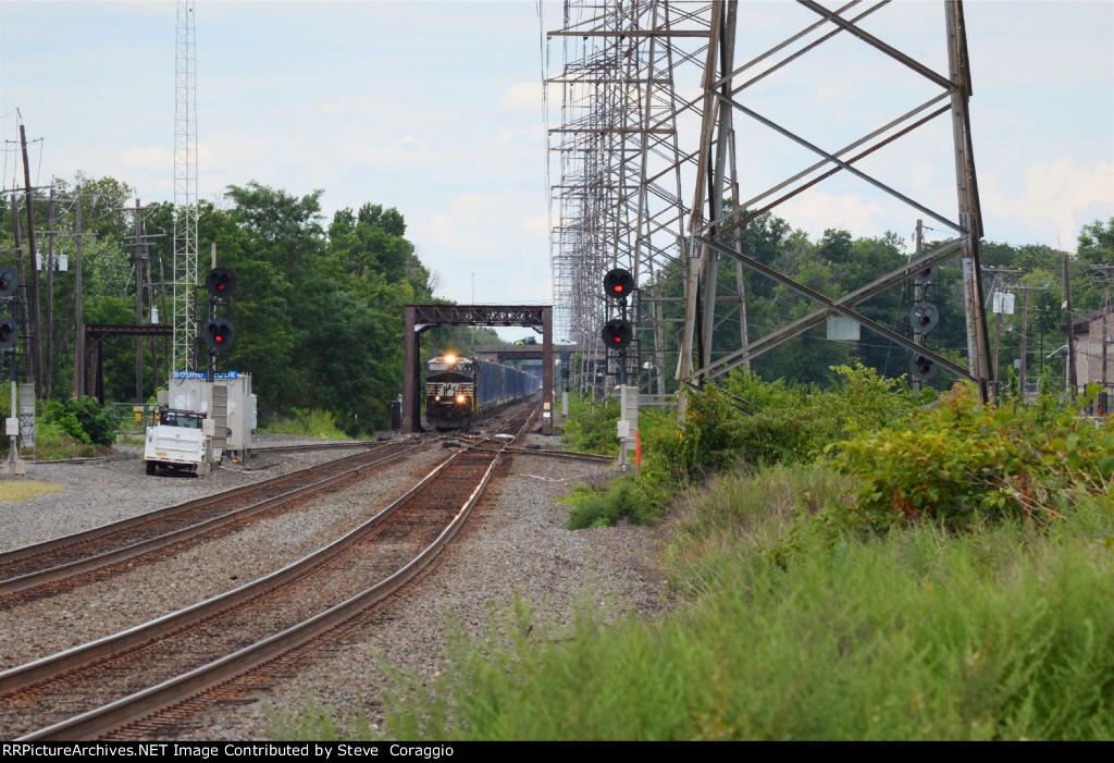 West View of an Eastbound Train